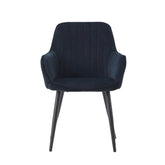 Chaise de salle à manger Veli - Velours noir